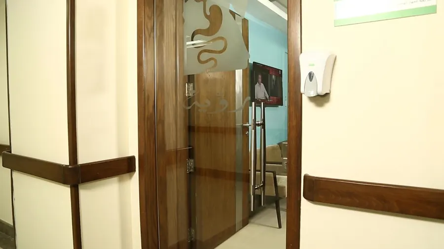 The ROEYA clinic door and corridor